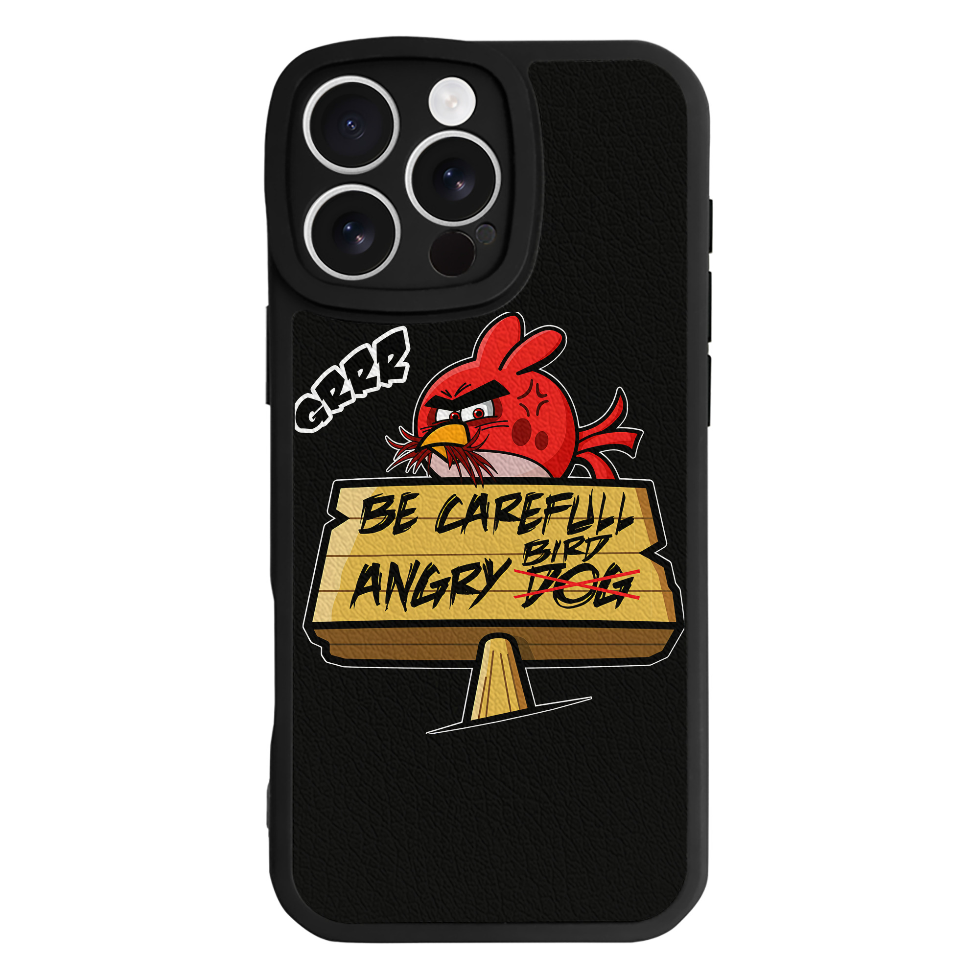 （画像用） Angry Birds アングリーバード 【iPhone 16シリーズ対応】シリコンスマホケース（レザー調） 材質：シリコン